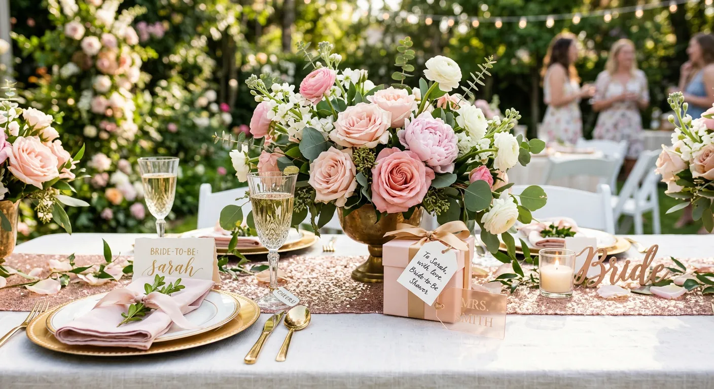 Bridal Shower Inspiration: Sparkly Decor and Gifts